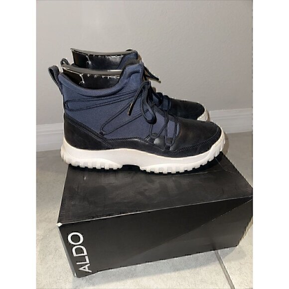 Aldo Men's Black and Blue Sneakers - Picture 5 of 7